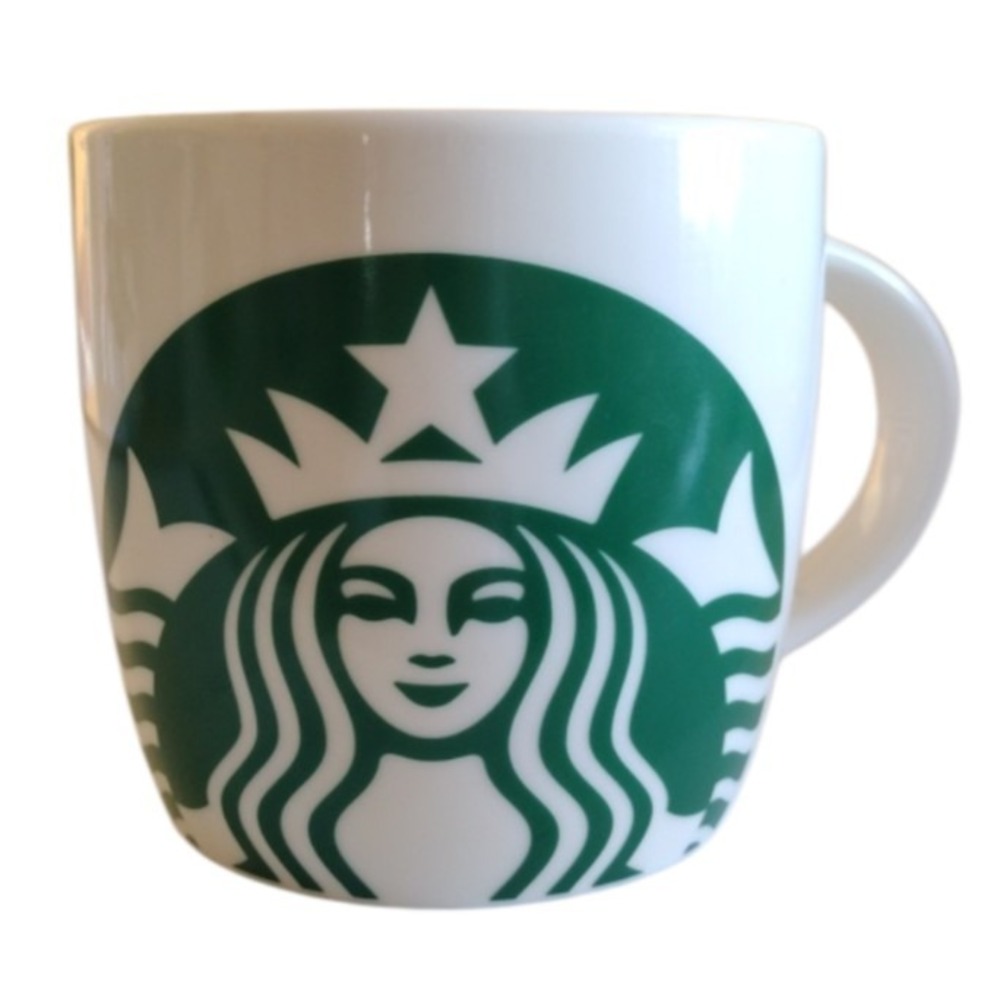 Starbucks 2017 White with‎ Green Mermaid Logo 14 oz. Coffee Cup Mug